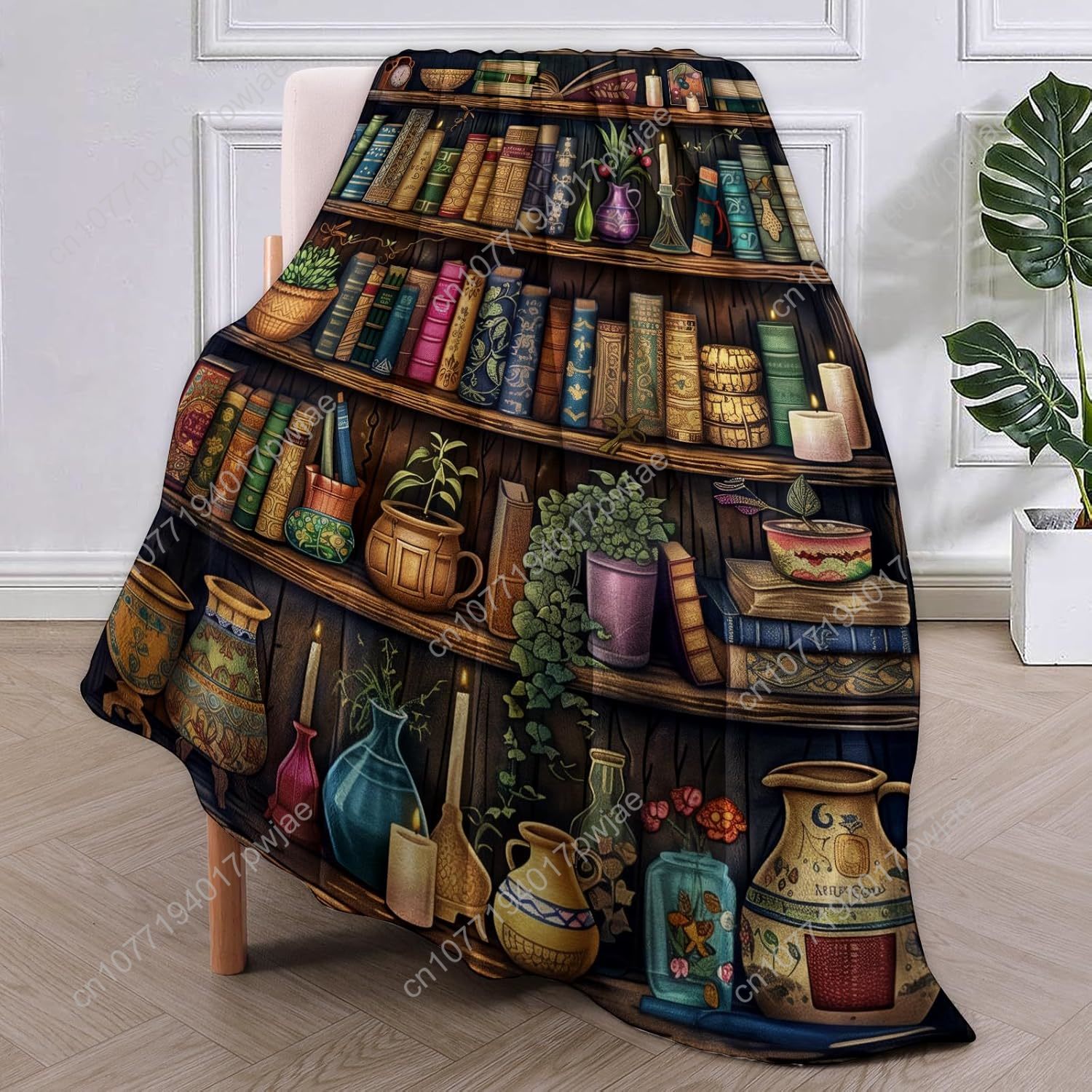 خمر رف الكتب بطانية القراءة رم - مراجعة Home Textiles & Decorations وسعره