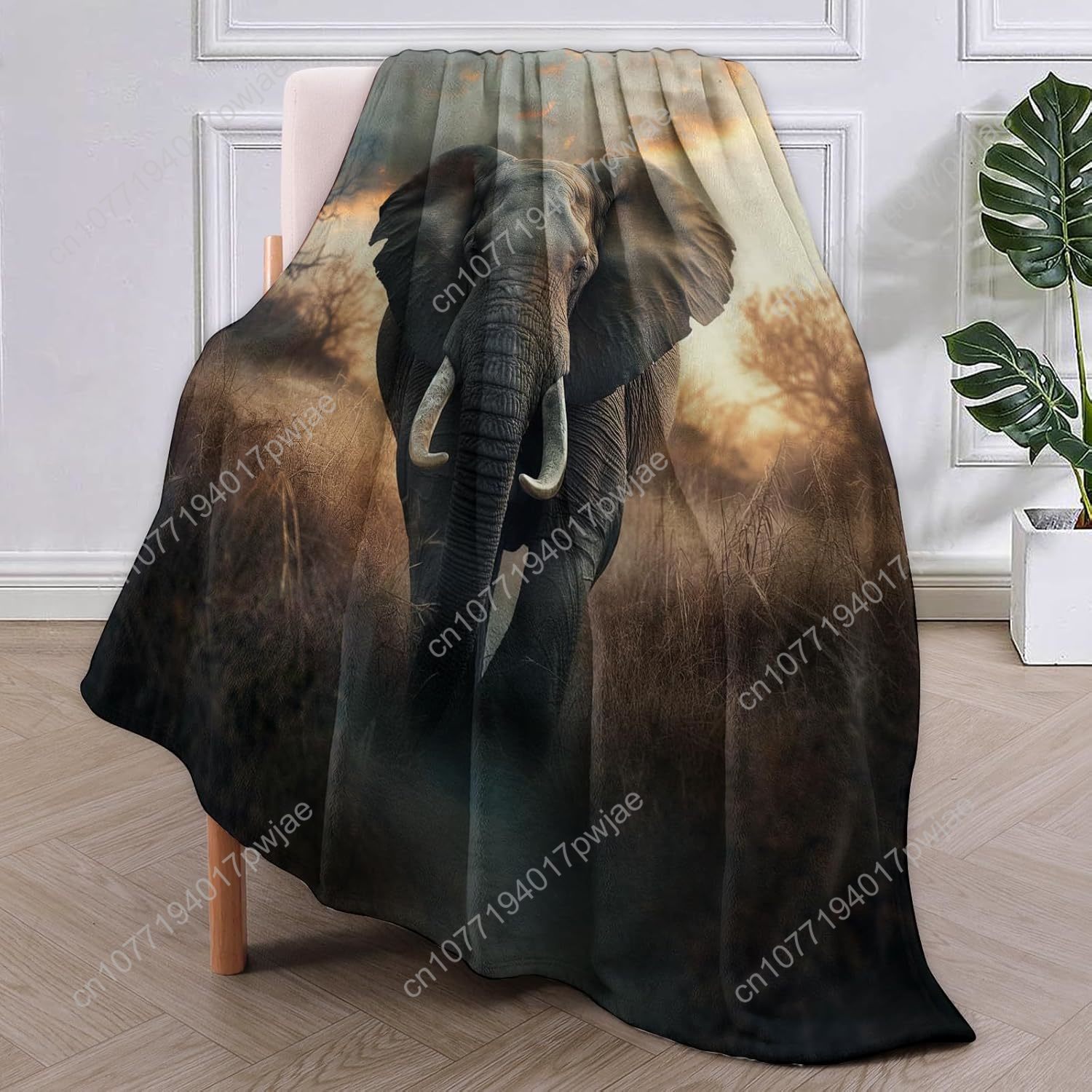 بطانية صوف الفيل، مشهد الحياة  - مراجعة Home Textiles & Decorations وسعره