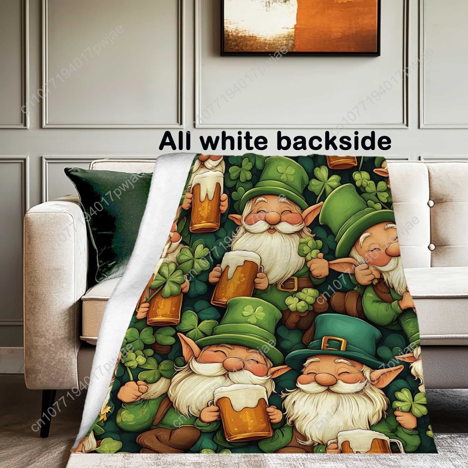 بطانية رمي جنوم لعيد القديس با - مراجعة Home Textiles & Decorations وسعره