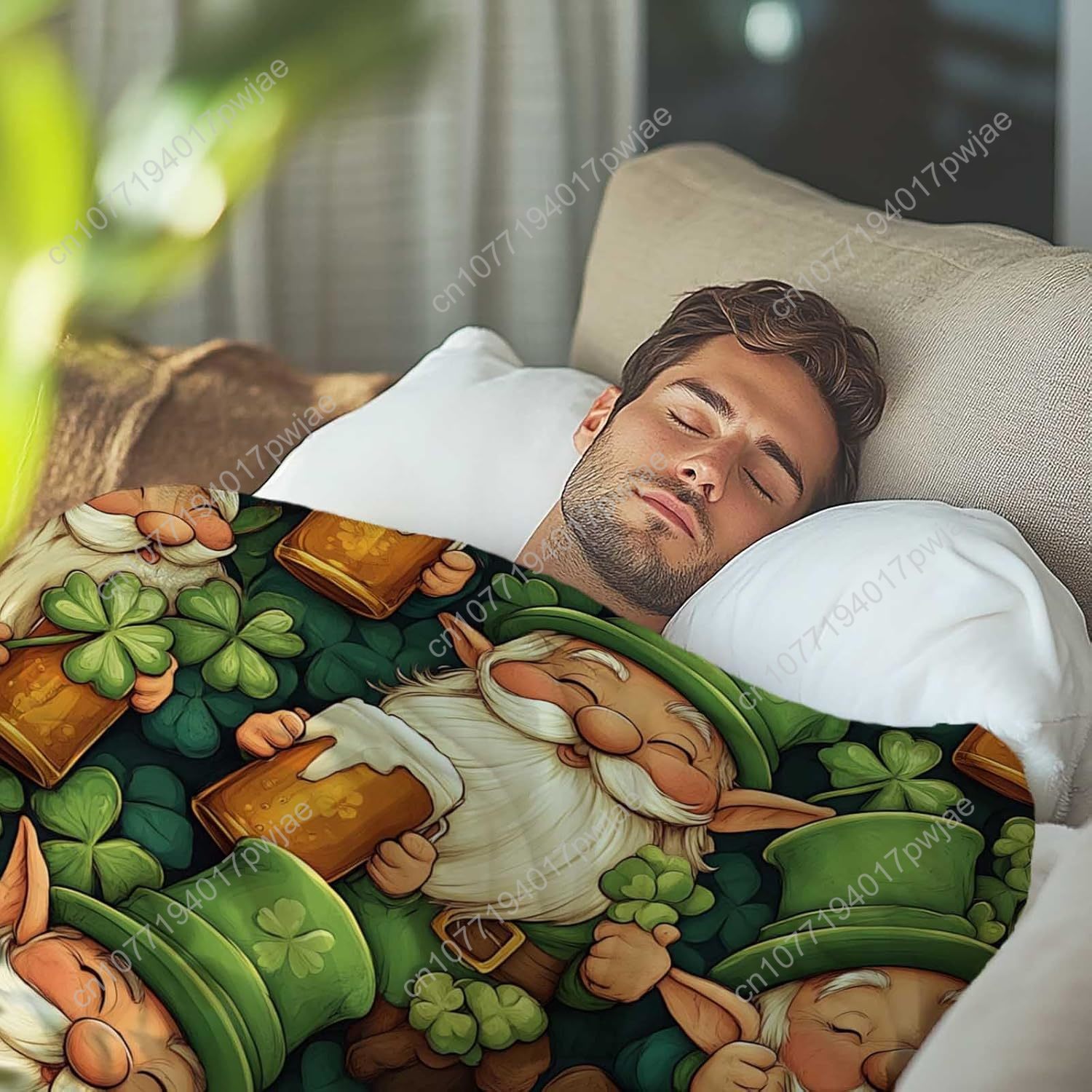 بطانية رمي جنوم لعيد القديس با - مراجعة Home Textiles & Decorations وسعره
