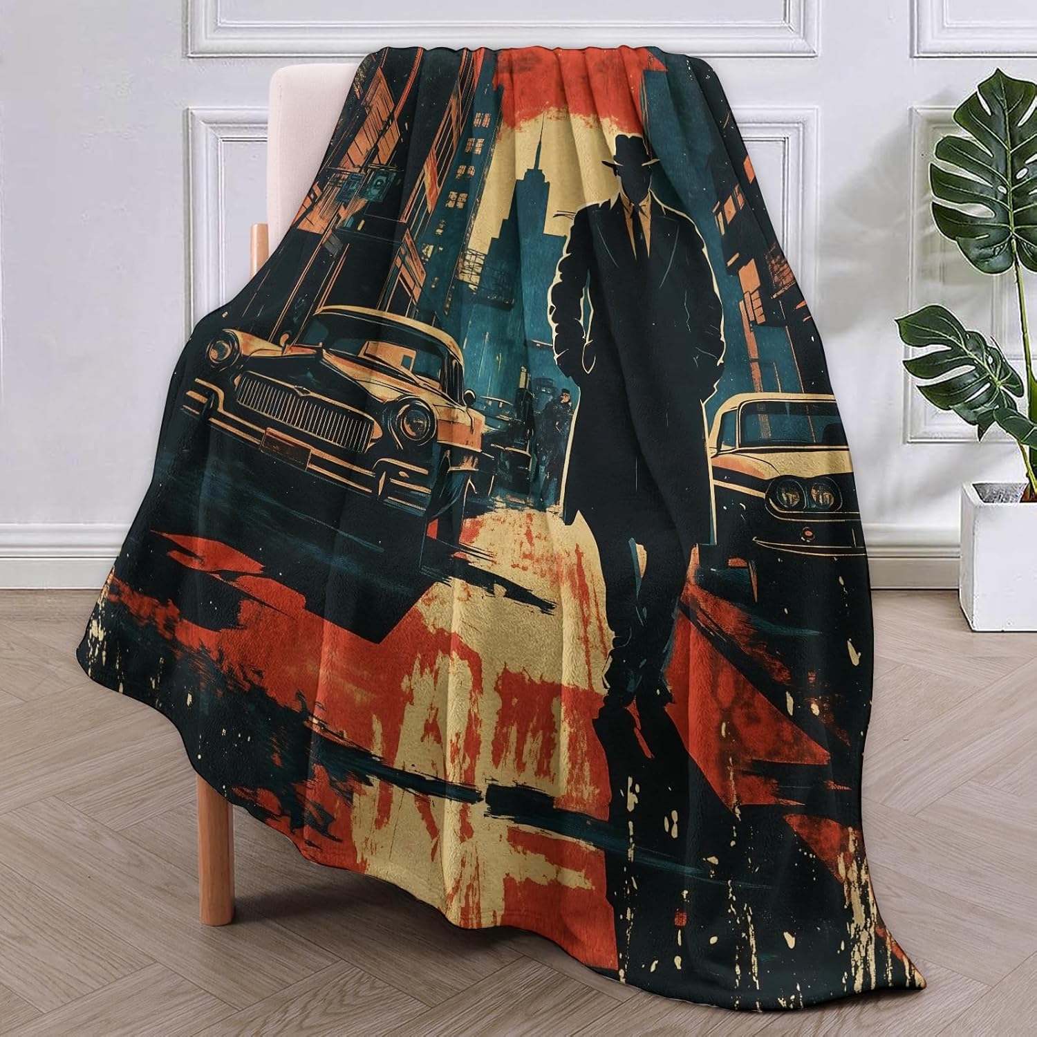 بطانية Noir Detective هدايا لل - مراجعة Home Textiles & Decorations وسعره
