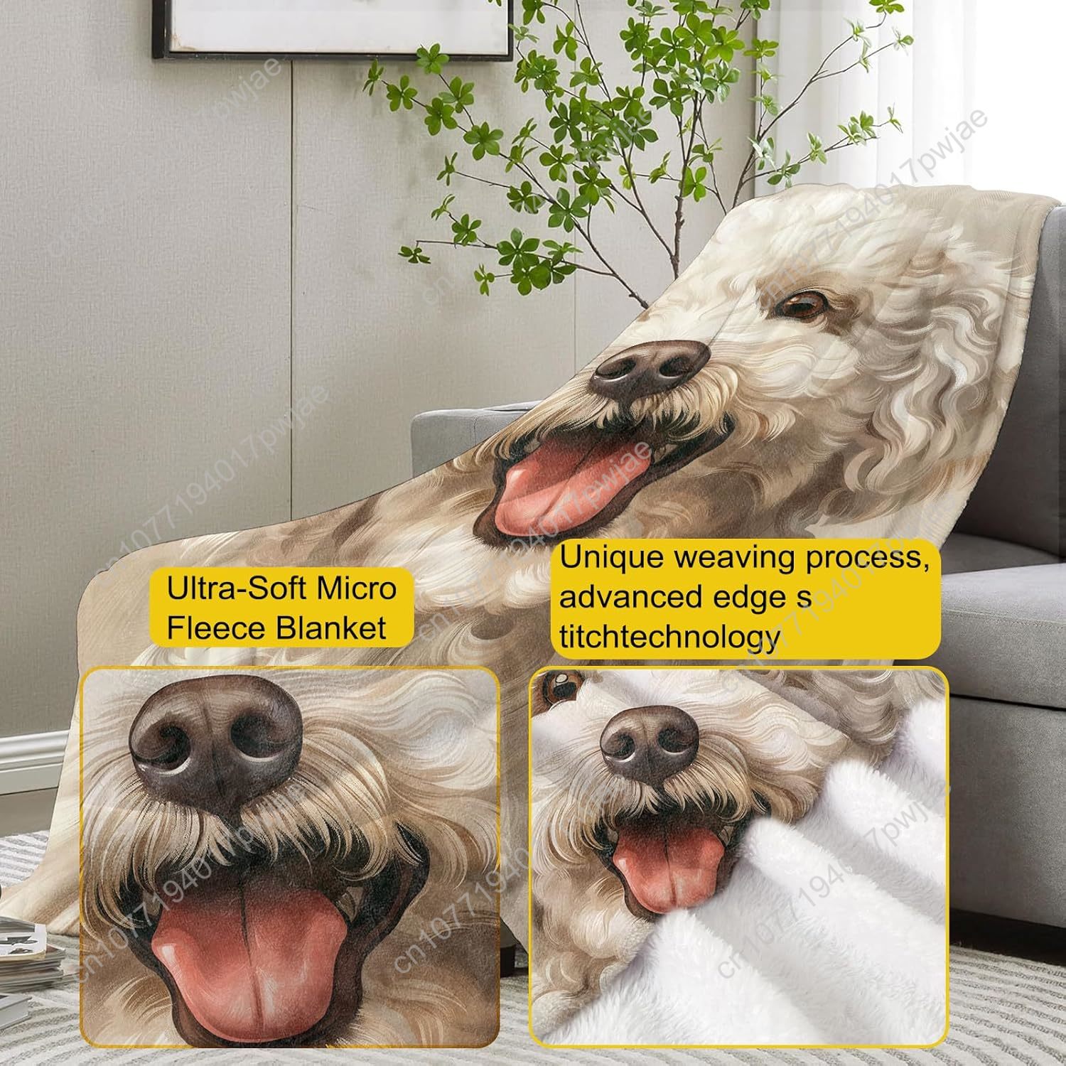 بطانية بورتريه بودل بهيجة تصمي - مراجعة Home Textiles & Decorations وسعره