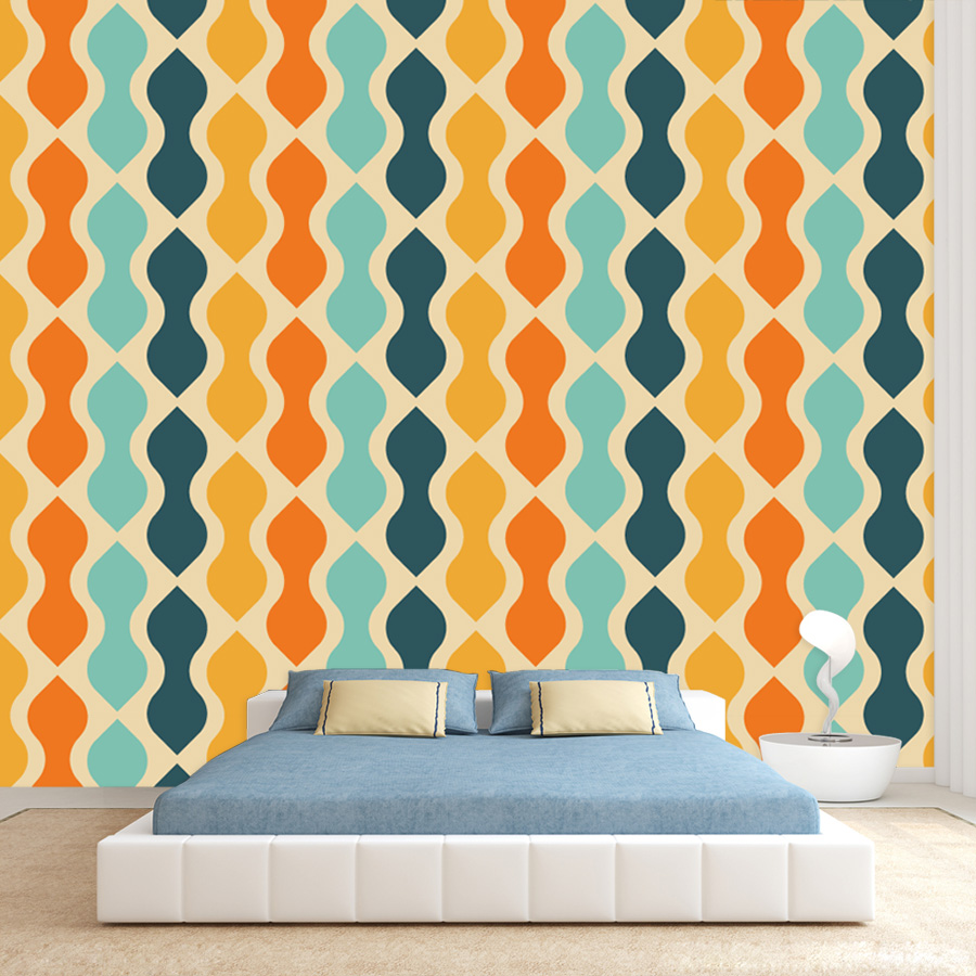 ورق جدران ذاتي اللصق بتصميم هن - مراجعة Home Lines Textiles وسعره
